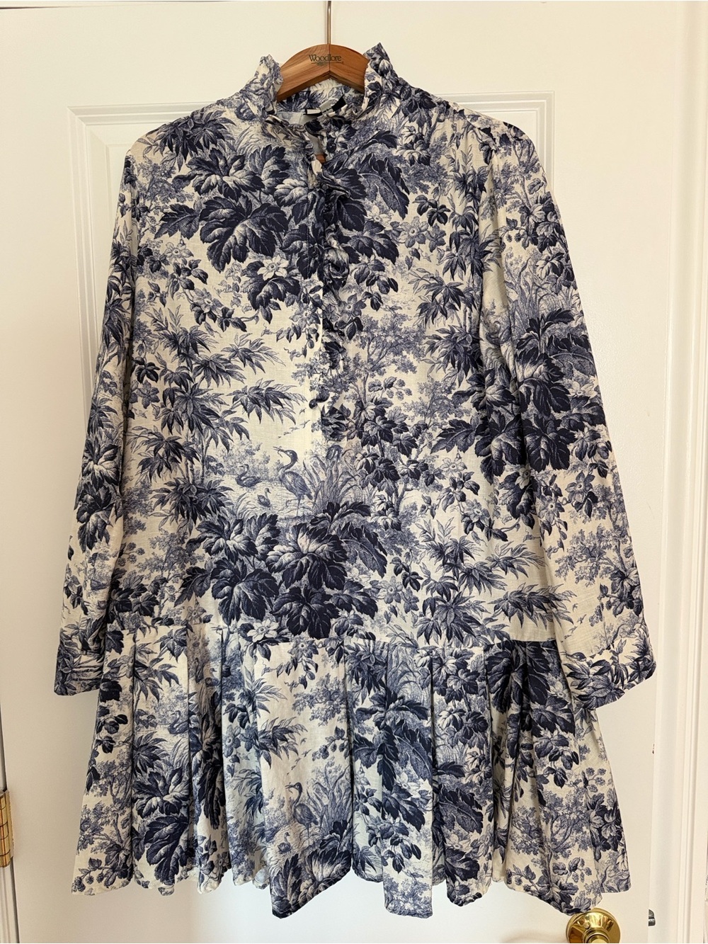 Tuckernuck Navy and White Toile Tate Dress